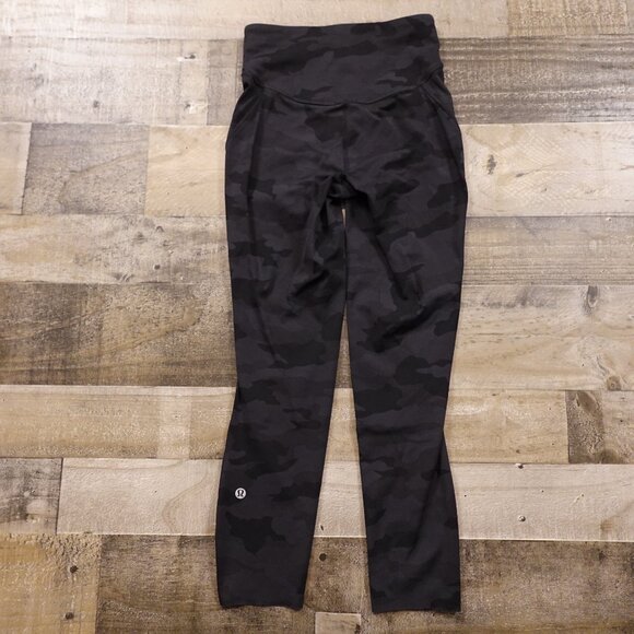 Lululemon Base Pace High-Rise Crop 23" Women’s Size 4 Camo Deep Coal Multi - Picture 9 of 12